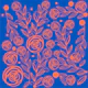 hand drawn rose garden flowers
