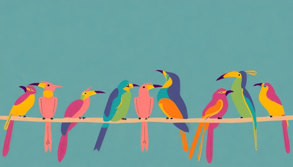 Colorful birds