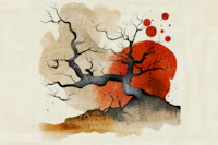Wabi Sabi Forest tapet
