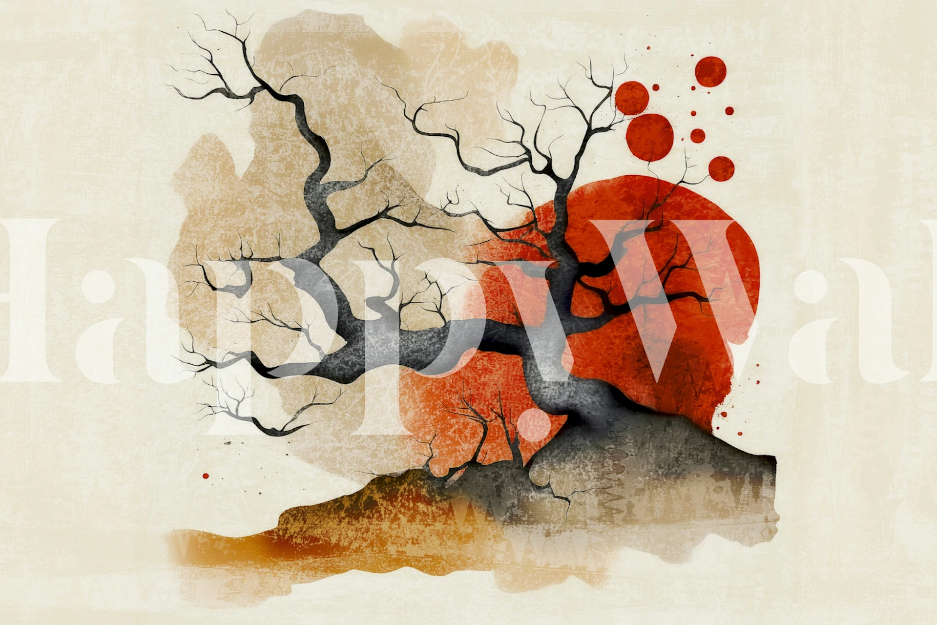 Wabi Sabi Forest tapet i et rom