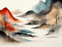 Japanese Mountain Forest tapeet