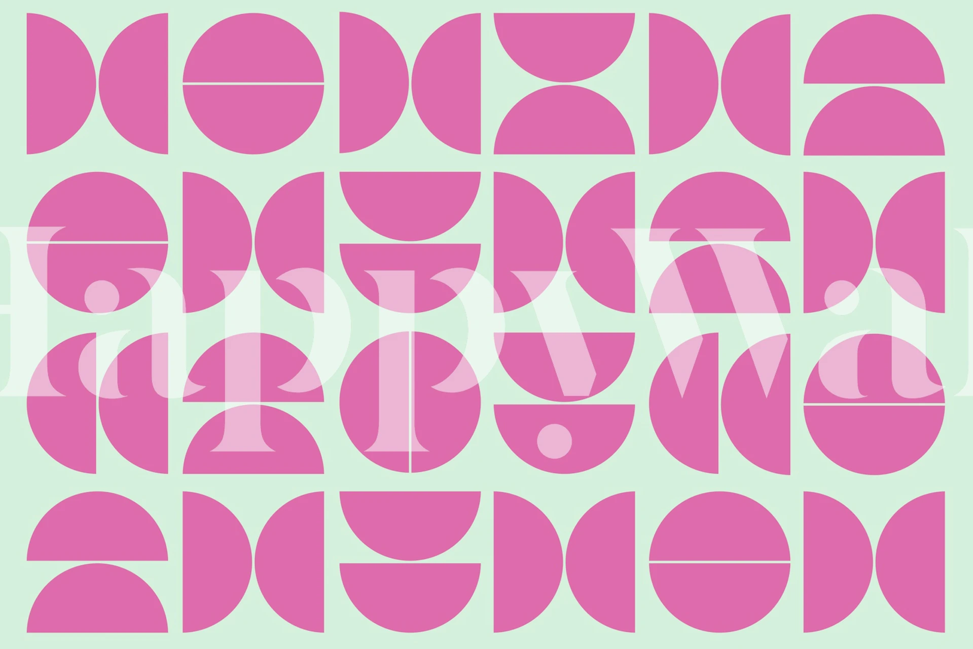 Modern geometrisk tapetdesign från mitten av århundradet