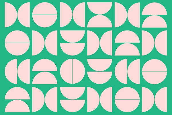 Green Pink Mid-Century Modern Classic