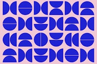 Pink Blue Mid-Century Modern Classic wallpaper