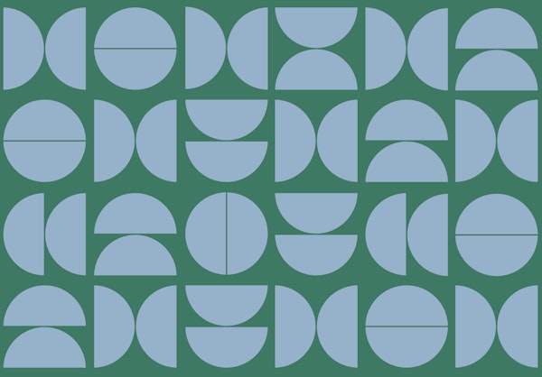 Green Blue Mid-Century Modern Classic