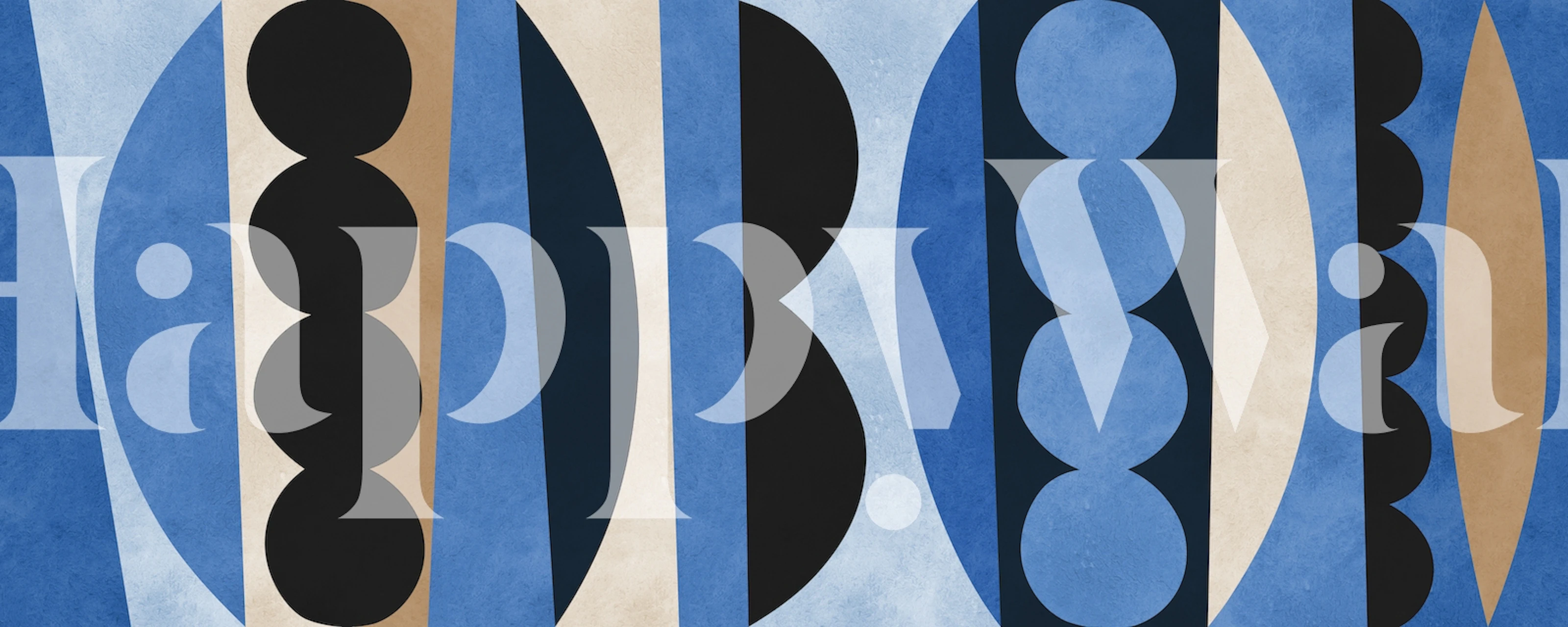 Tribal pattern wallpaper dans une pièce élégante