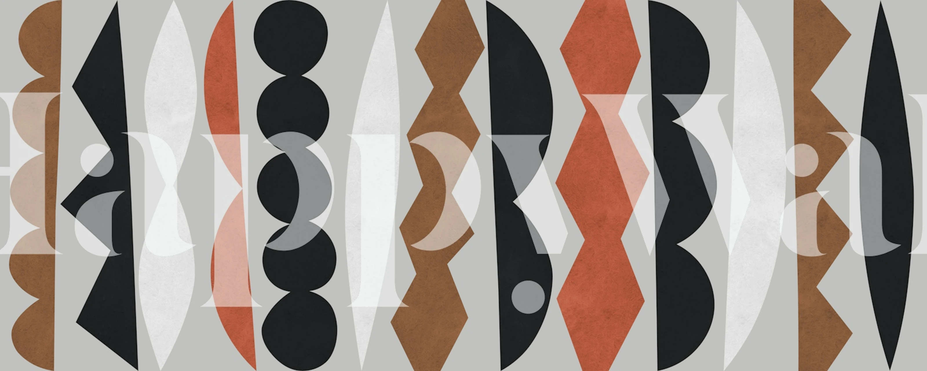 Diseño de papel pintado Tribal pattern collage