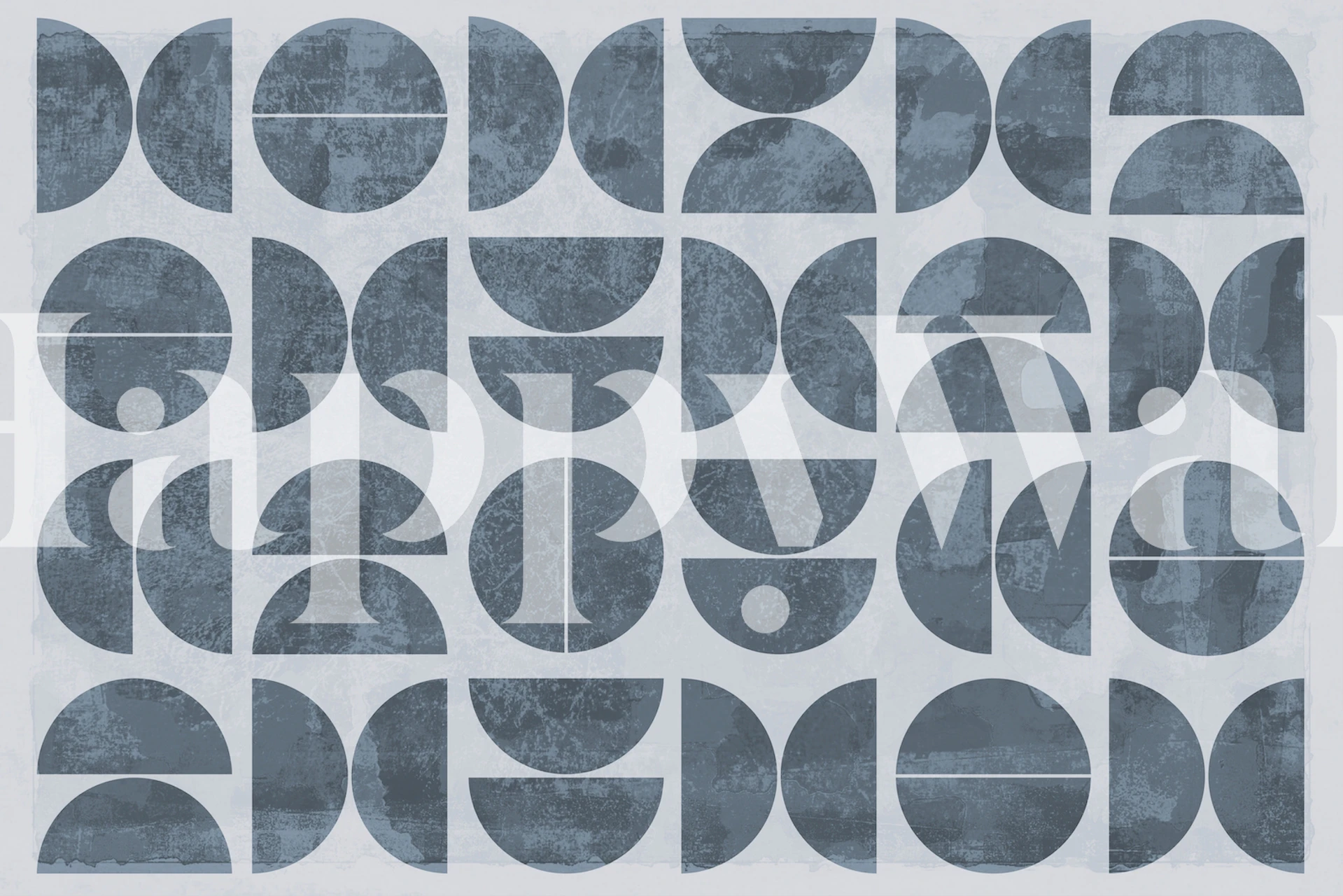 Moderní šedá geometrická fototapeta s moderním designem poloviny století