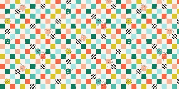 cheerful sketched checks