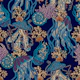 Jellyfish modern indigo