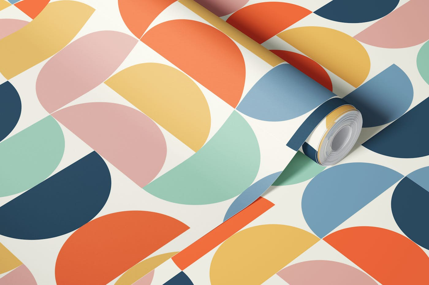 Colorful Geometric wallpaper roll