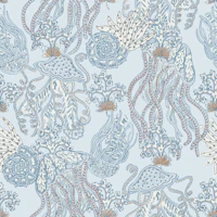 Jellyfish serene seascape tapet