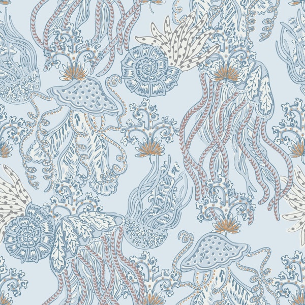 Jellyfish serene seascape