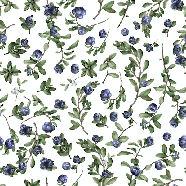 Midsummer Blueberries Pattern 4