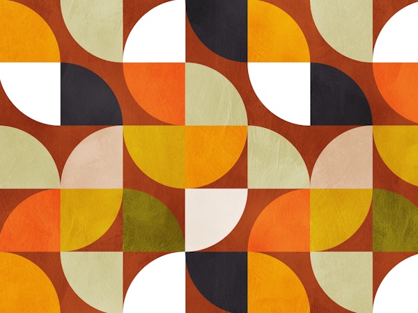 mid century modern earth boho