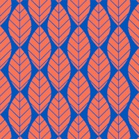 Terracotta leaves pattern tapete