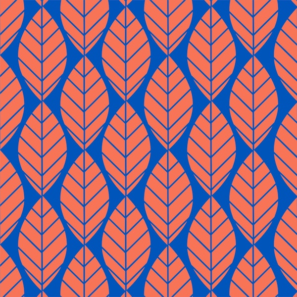 Terracotta leaves pattern