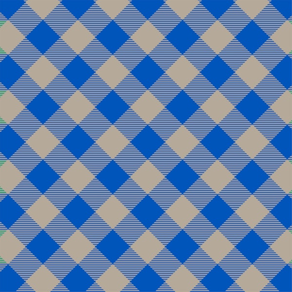 Gingham Tan Azure Pattern