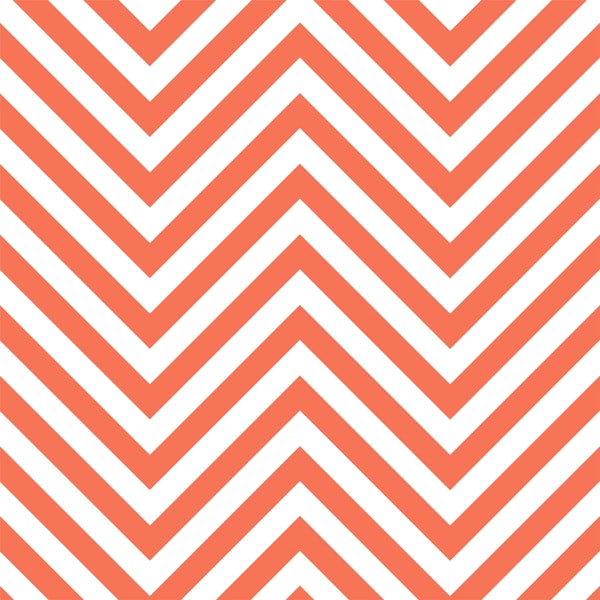 Chevron pattern orange white