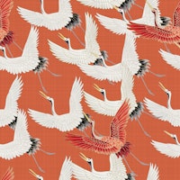 Japanese Cranes 2 behang