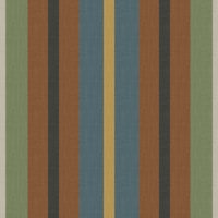 Burlap stripes in green gray rust teal tapete