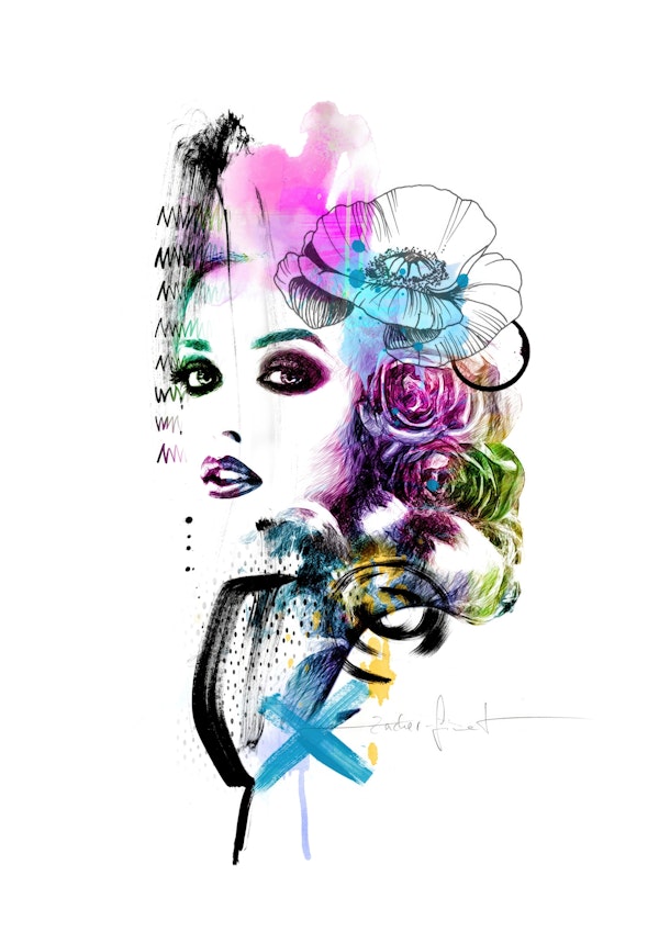 Flower Lady Portrait