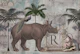 The Rhino Kingdom Vintage Illustration