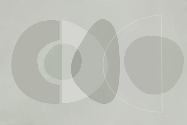 Mid Century Eclectic Calm Vibes Light Grey