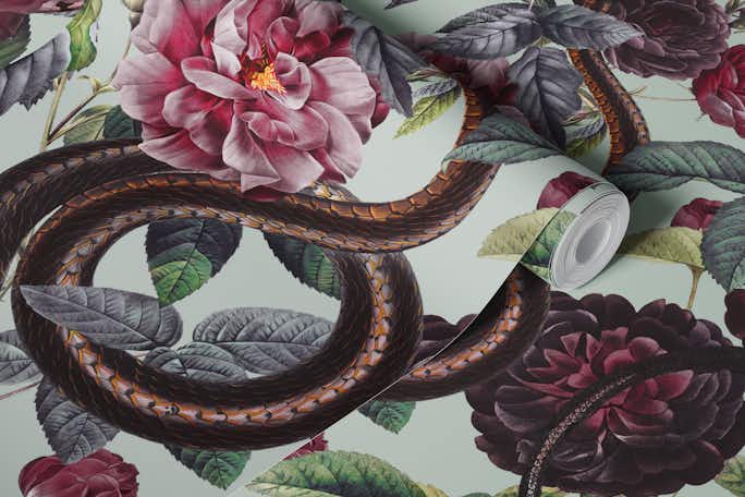 Snakes and Roseswallpaper roll