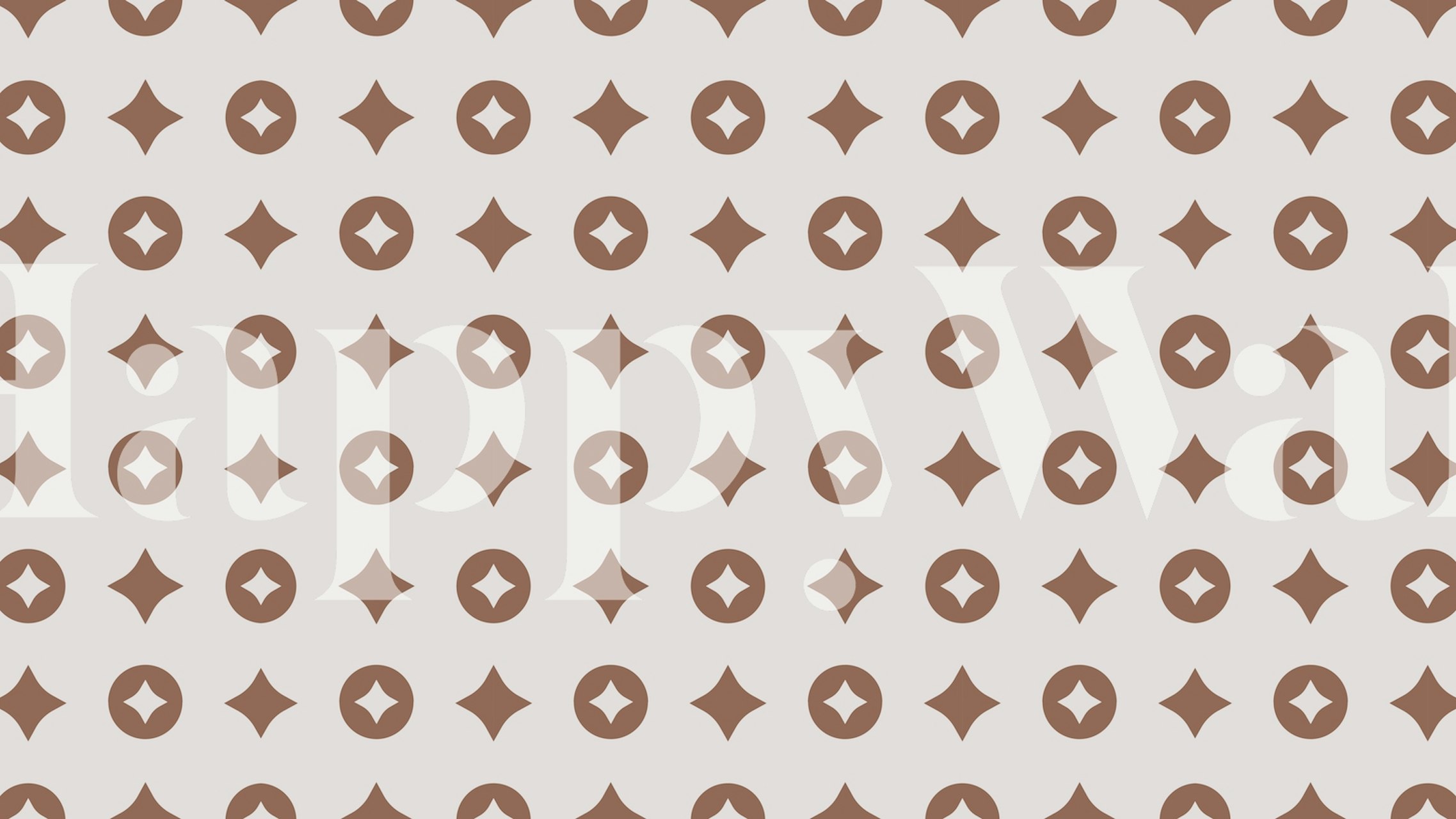 tapeta Mid-Century Starburst Pattern v místnosti