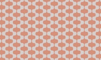 Coral Mid-Century Space Stripes wallpaper