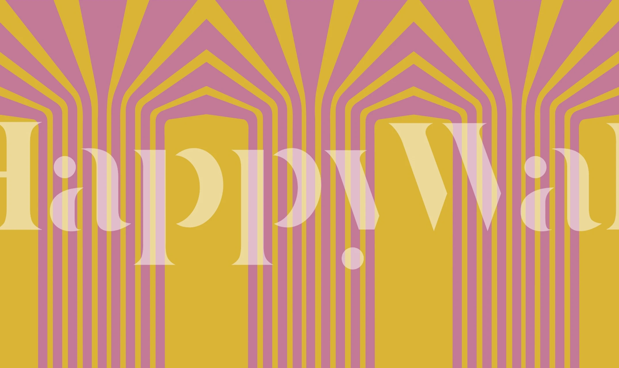 Bold Luxury Vintage Stripes tapet i et rum