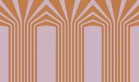 Bold Luxury Stripes Orange Pink tapet