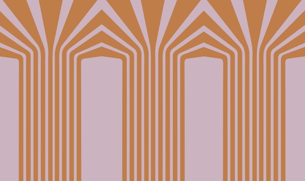 Bold Luxury Stripes Orange Pink