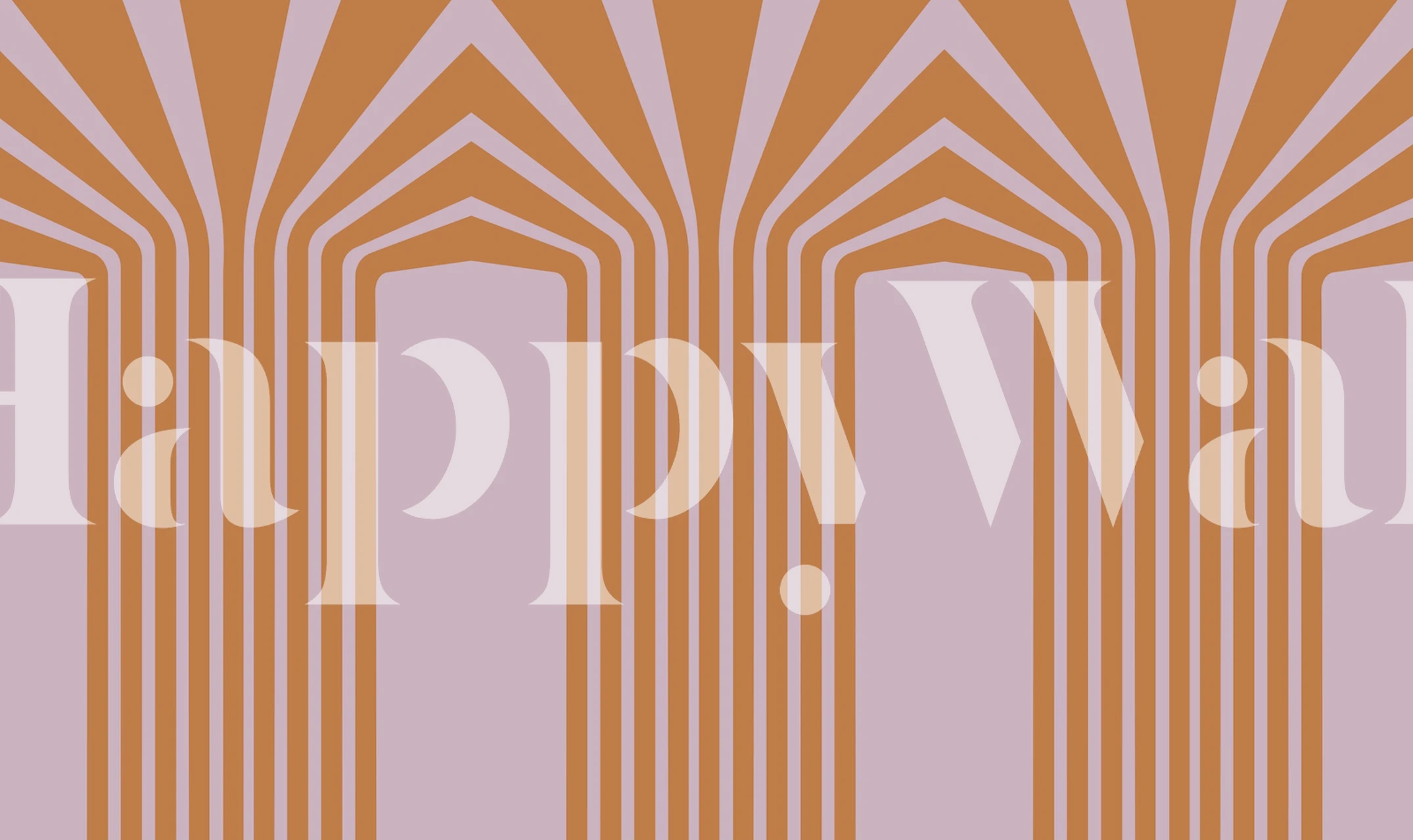 Bold Luxury Stripes orange pink in een kamer