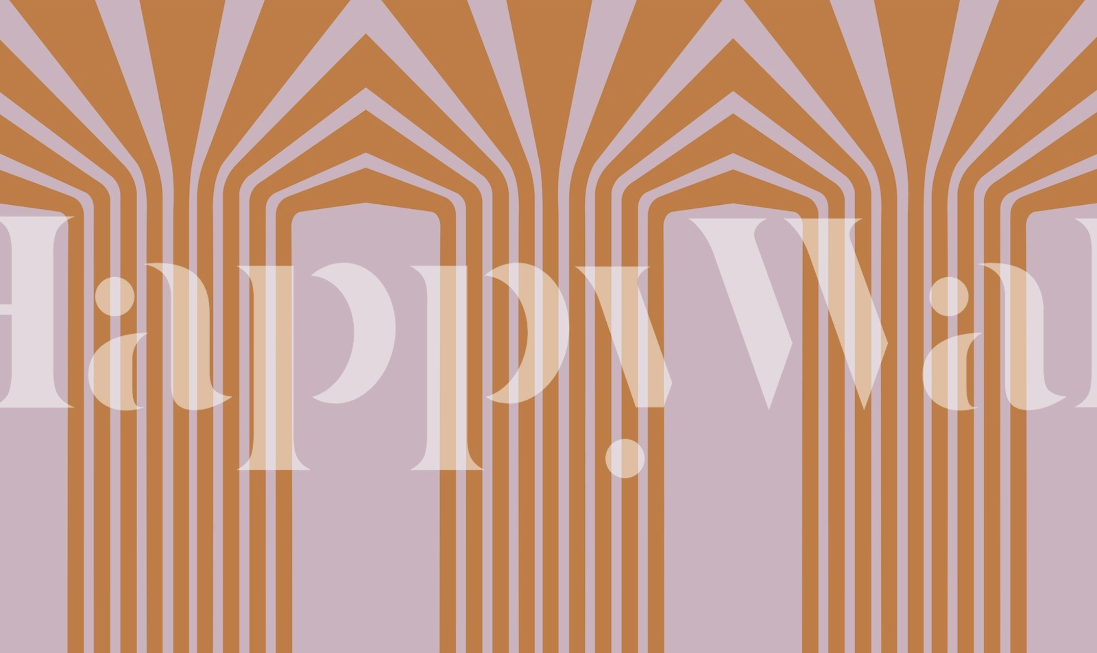 Bold luxury stripes wallpaper in a room