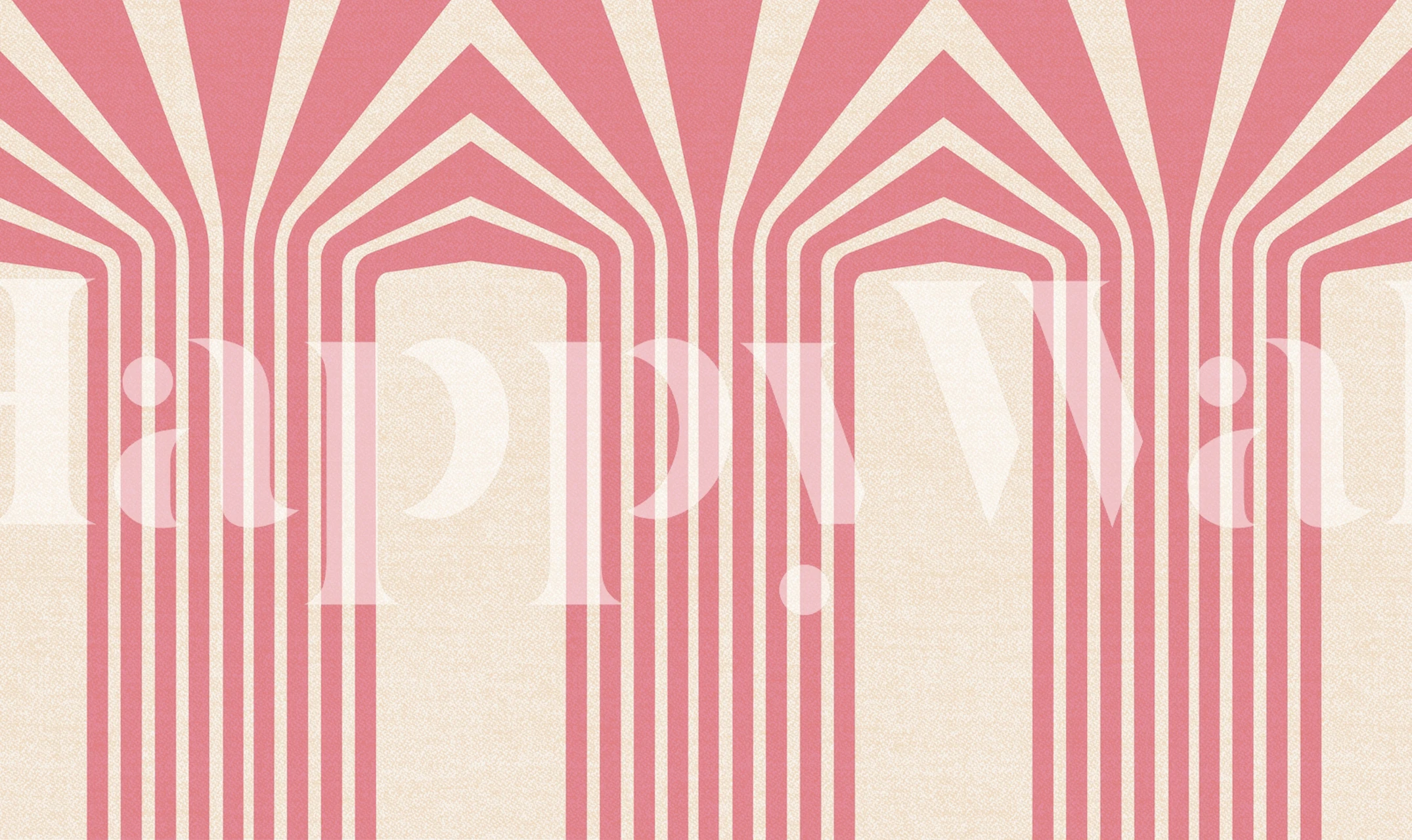 Bold Luxury Stripes Rosa tapet med varierande linjetjocklek i nyanser av rosa och kräm