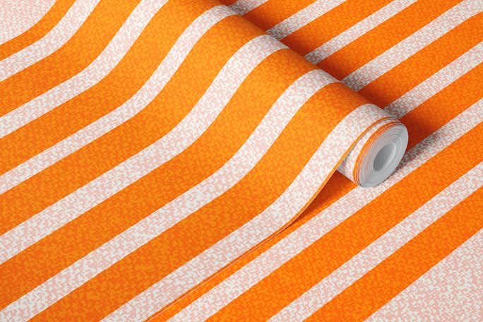 Bold Luxury Stripes Orangewallpaper roll