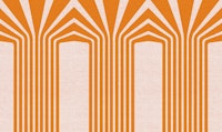Bold Luxury Stripes Orange tapet