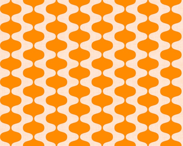 Bold Luxury Wave Stripes Orange