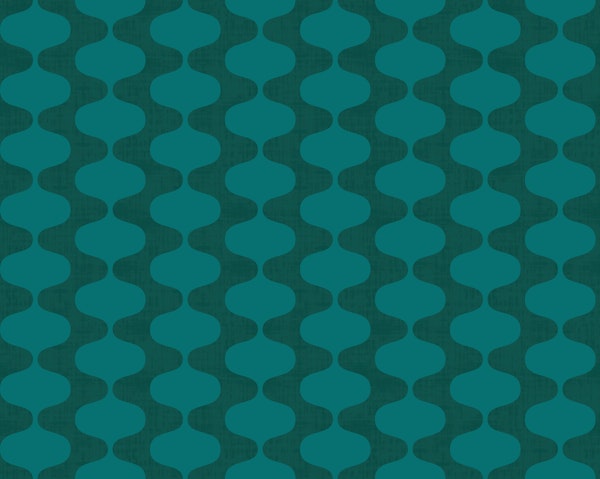 Bold Luxury Wavy Stripes Teal