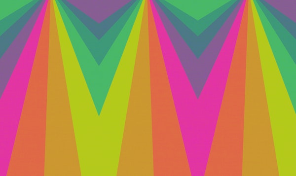 Bold Vintage Neon Stripes