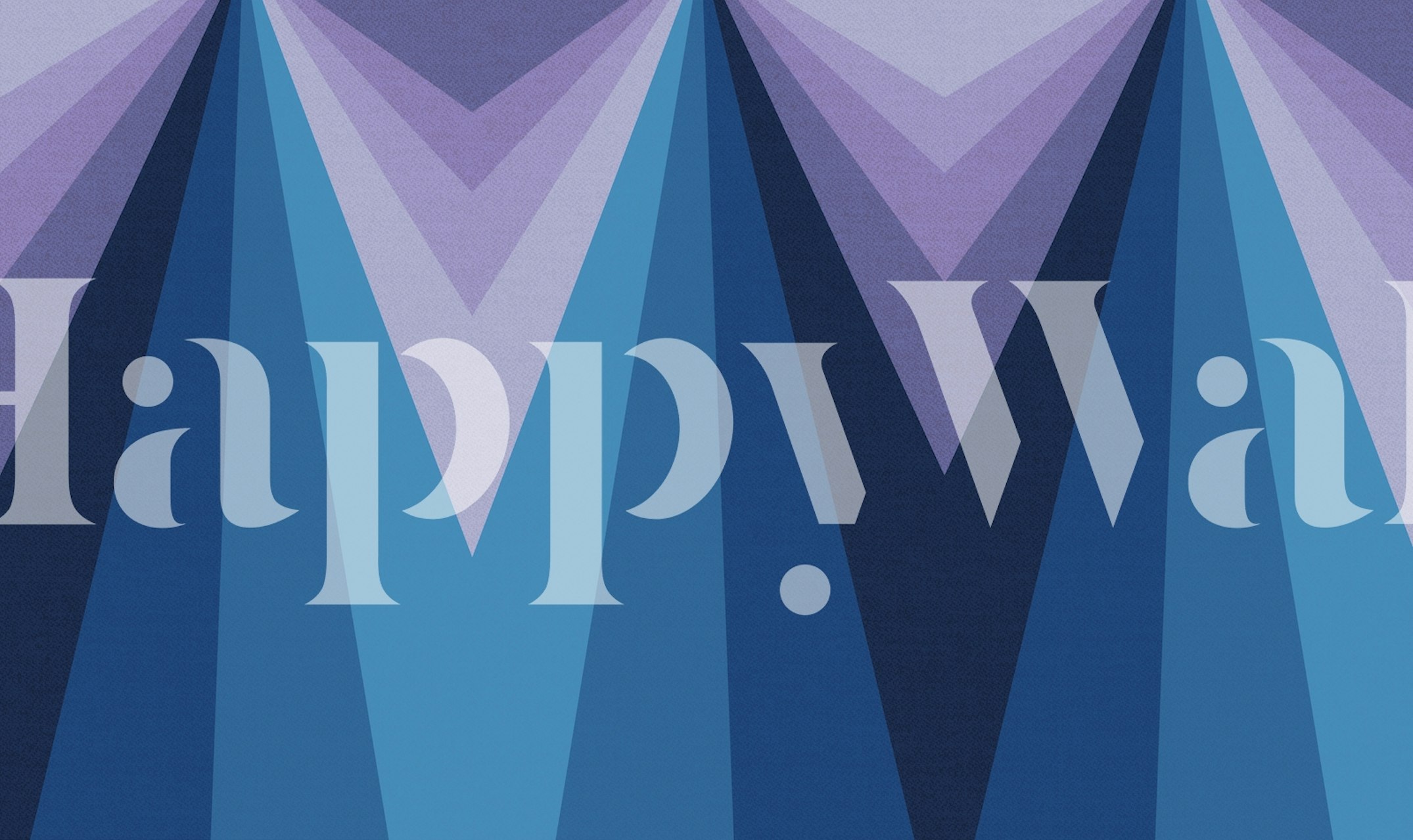 Djärva vintage ränder i lila och kricka Väggdekor