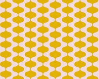 Bold Yellow Wavy Stripes tapete