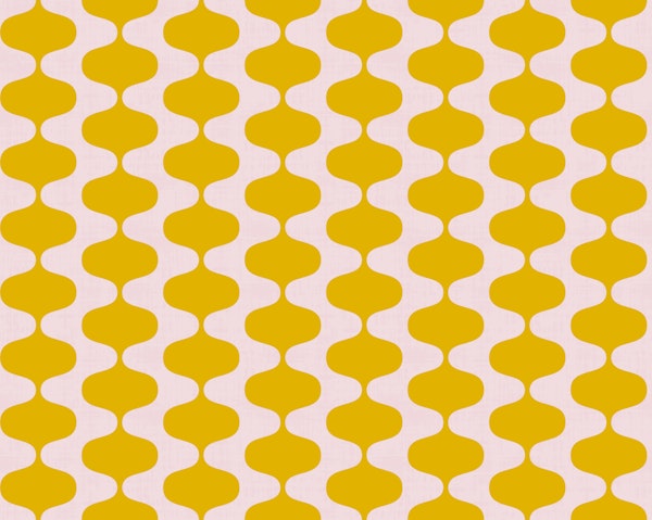 Bold Yellow Wavy Stripes