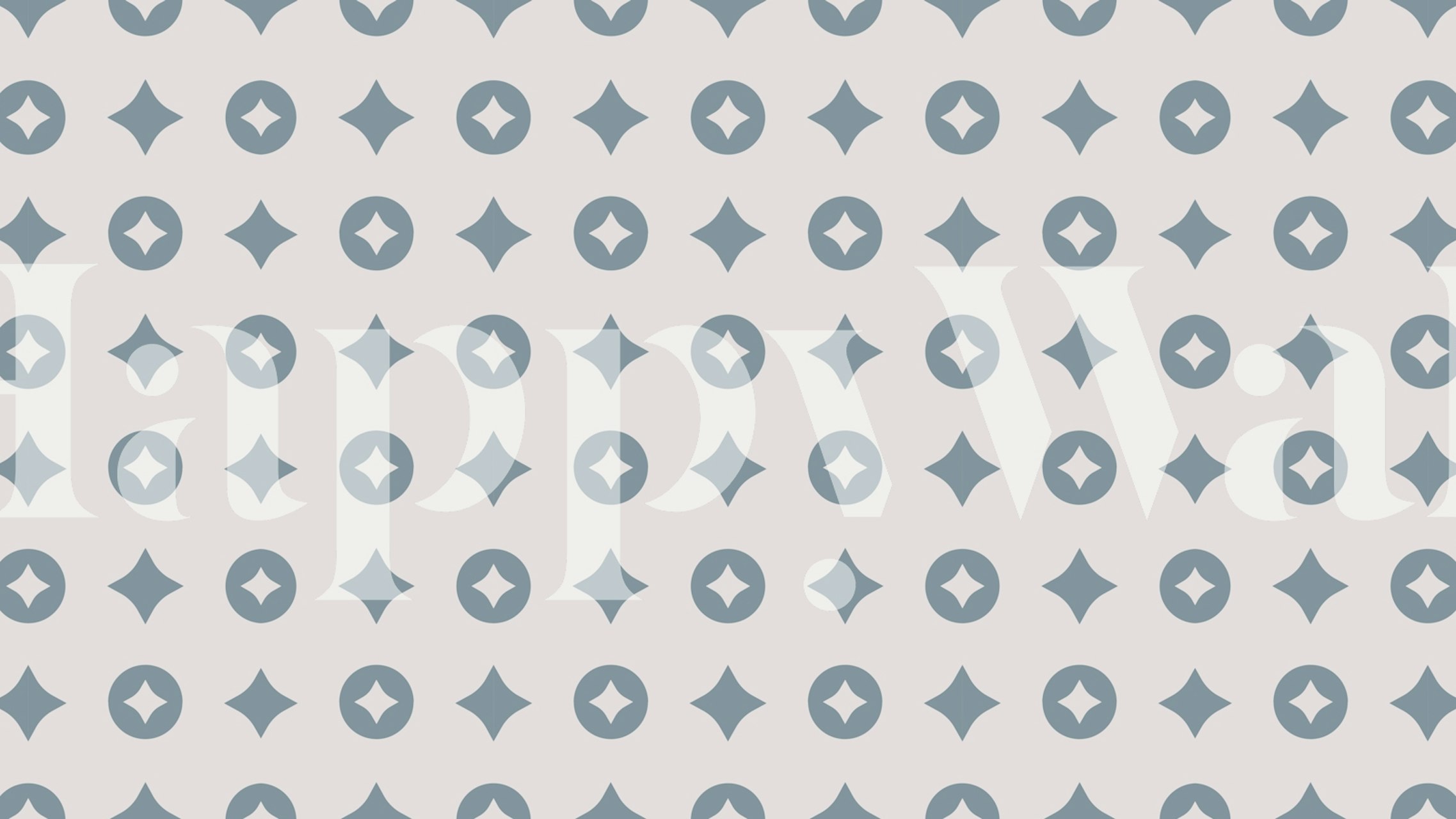 Luxury Mid-Century Starburst Pattern Behang