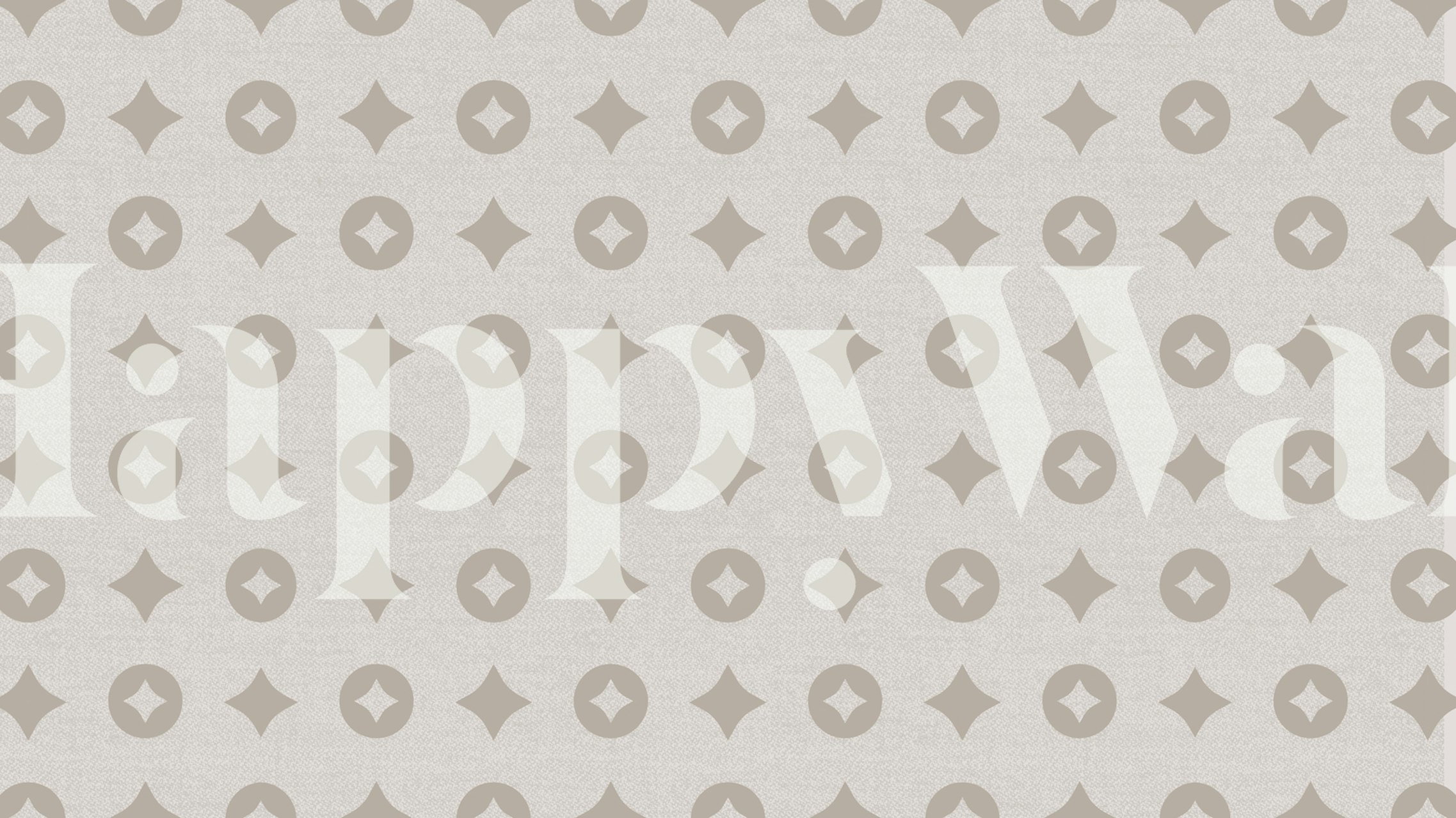 Mid-Century Starburst pattern wallpaper in a room