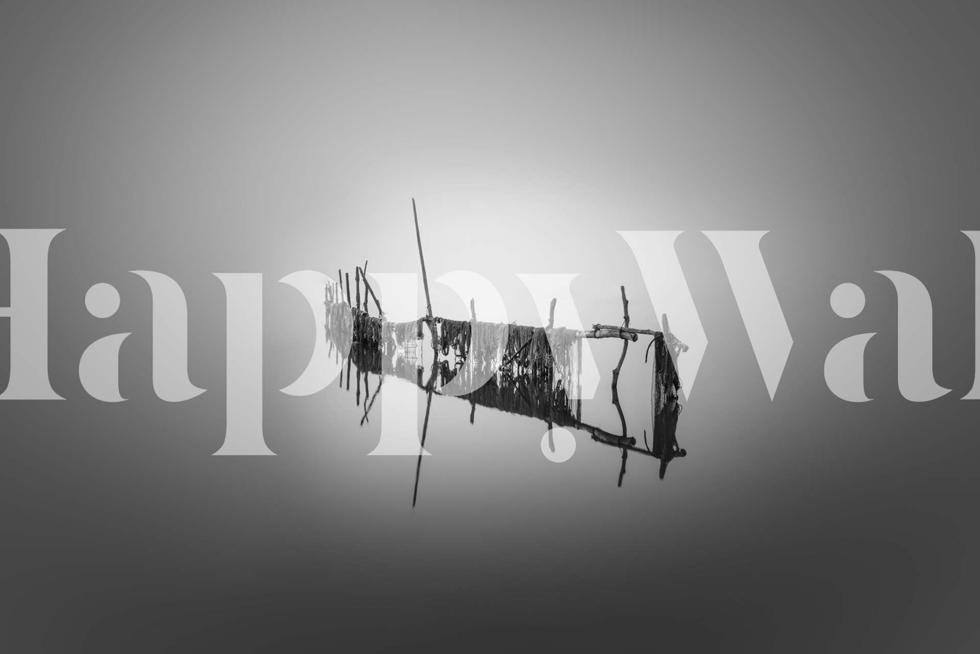 Aboshi wallpaper in a room setting