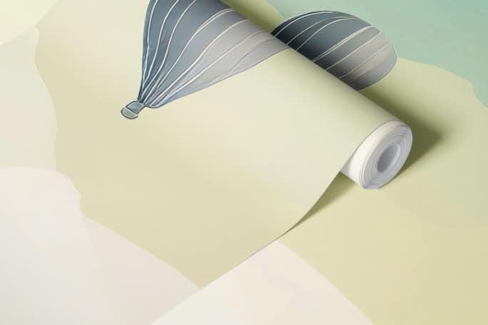 Hot air balloon travelwallpaper roll