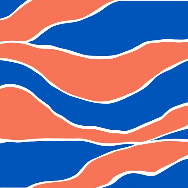 Abstract navy blue orange
